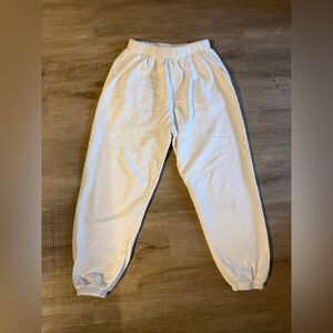 Daily Drills white terry sweatpants M/L